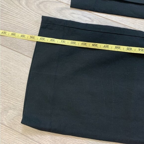 Dolce & Gabbana Black Wide Leg Cotton Trouser Pants - Picture 12 of 13